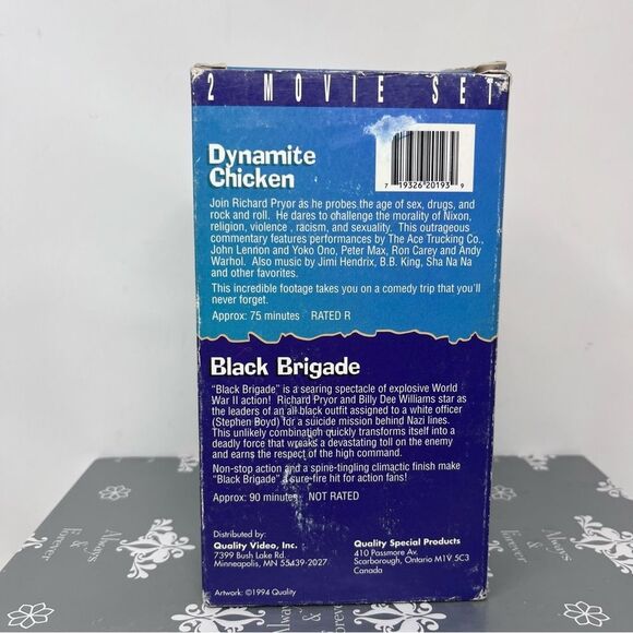 Richard Pryor 2 Movie Box Set VHS Dynamite Chicken Black Brigade - Picture 4 of 8